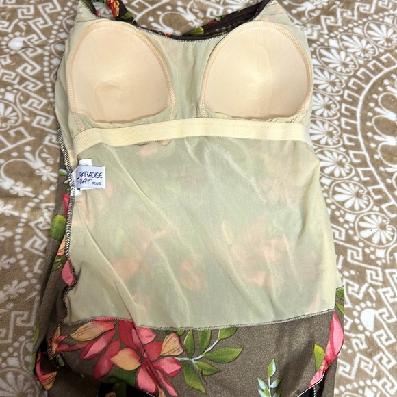 Paradise Bay Plus Floral one Piece Swimsuit Sz 22W - Picture 9 of 14